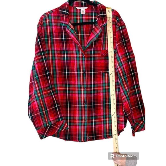 Victoria’s Secret Flannel Pajama XXL Top ONLY - Picture 3 of 5